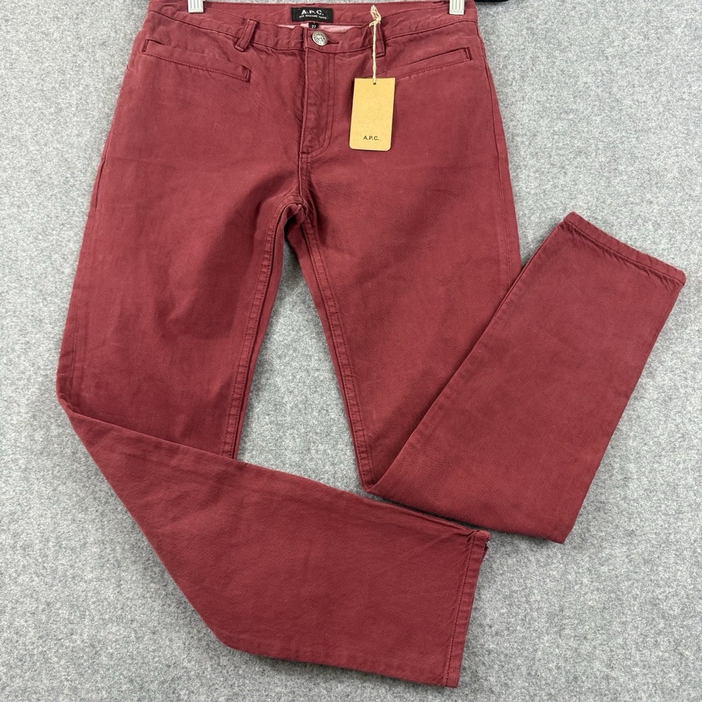 APC Jean Biker GAC Bordeau Women's 27 Red NEW